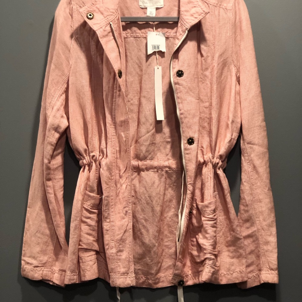 Caslon lightweight drawstring jacket